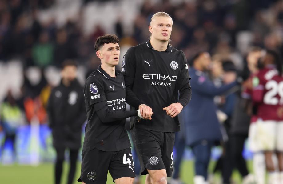 [图]英超-B席破门 曼城1-1客平西汉姆联落后榜首9分